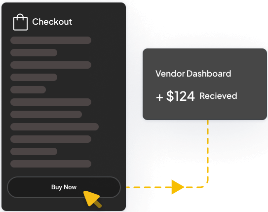 A highlighted yellow checkout button