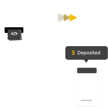 Visual representation of a phone and a computer