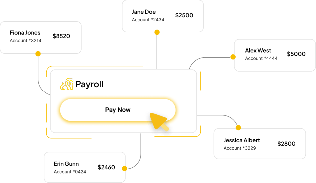 Payroll software interface designed for small businesses