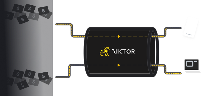 Diagram illustrating a device linked to a smartphone