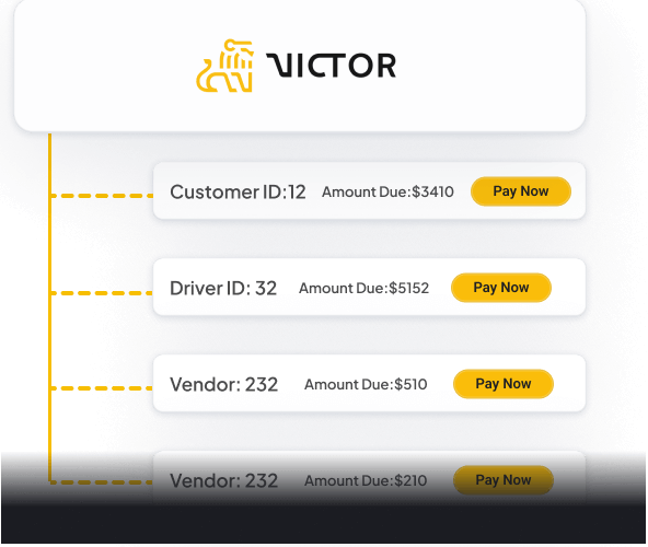 An illustration of the Victor payment system