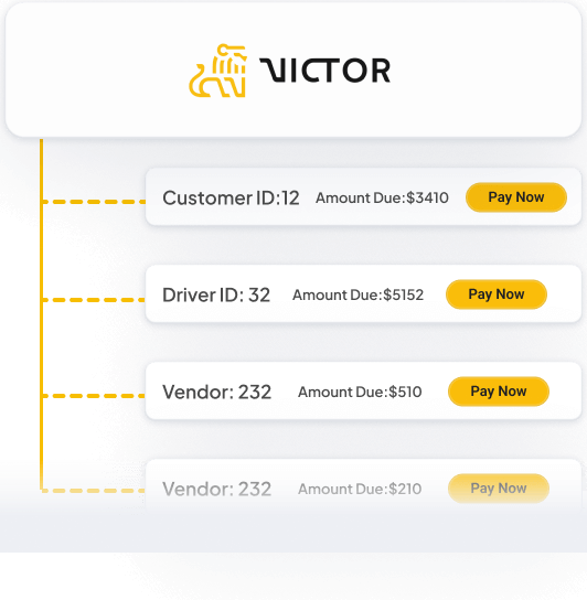 An illustration of the Victor payment system